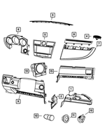 XT10BD1AE - : Instrument Panel Bezel for Mopar Image