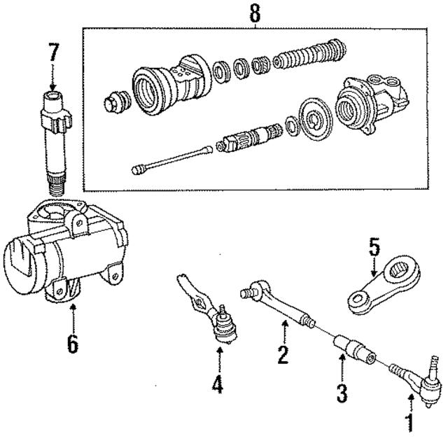 E9TZ3A131A - Steering: Outer Tie Rod for Ford: Bronco II, Ranger Image