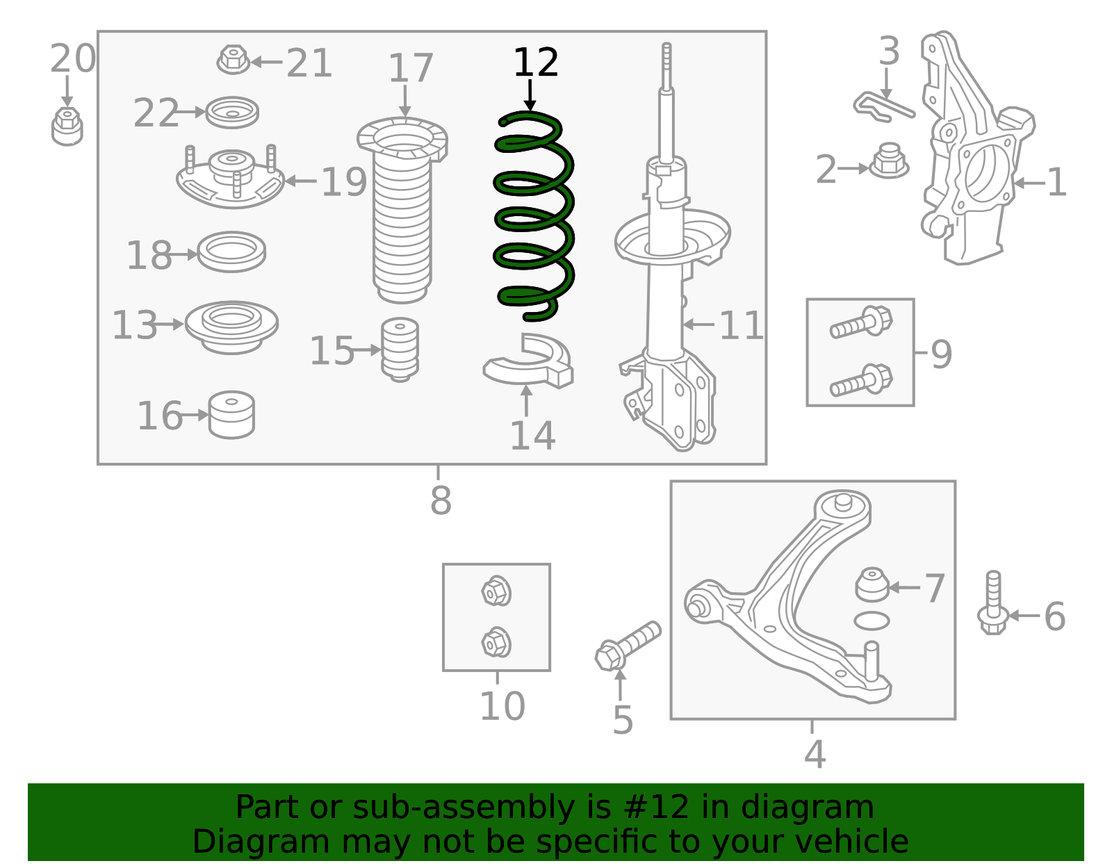 2011-2017 Honda Odyssey Coil Spring 51401-TK8-A62 | OEM Parts Online