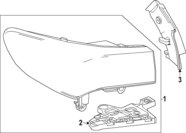 26500166 - : Part# 26500166 F Gutter for Buick: Envision Image