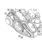 4792071AC - Cooling: A/c Belt for Mopar Image