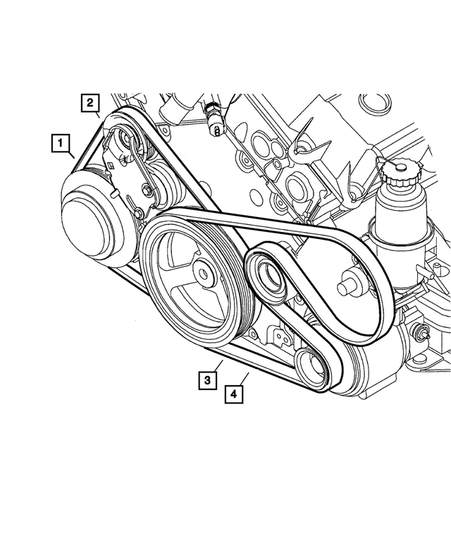 4792071AC - Cooling: A/c Belt for Mopar Image