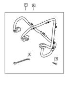 82204641AB - Mopar Accessories - Component Parts: Trailer Tow Wiring Kit for Dodge: Dakota, Ram 2500, Ram 3500 Image