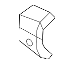 8S0809993 - Body: Hinge Pillar Reinforced Filler for Audi: TT Quattro, TT RS Quattro, TTS Quattro Image