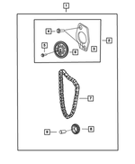 6101062 - Engine 3.8L Six Cylinder: Hex Head Screw And Washer, Mounting for Chrysler: Pacifica, Town &amp; Country, Voyager | Dodge: Caravan, Dakota, Durango, Grand Caravan | Jeep: Wrangler | Ram: Dakota Image