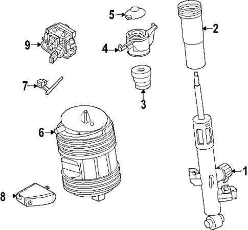 Shocks & Components for 2024 Porsche Cayenne #2