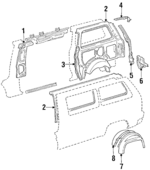 6130728020 - Body: Center Pillar for Toyota Image