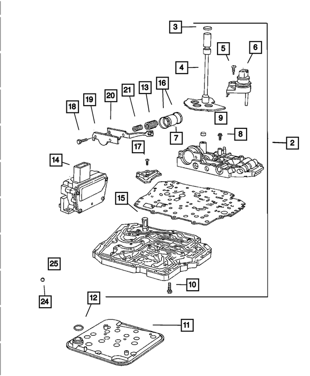 R2854169AB - Automatic Transaxle 4 Speed: Valve Body for Mopar Image image