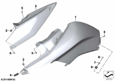 Motorcycle Trim Section, Windshield for 2016 BMW-Motorrad K 1600 GT #11