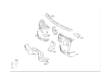 2046202508 - Front-End Assembly, Front Panel: Firewall for Mercedes-Benz Image