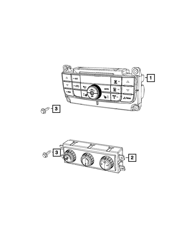 55111235AI - Electrical: A/c And Heater Control for Mopar Image