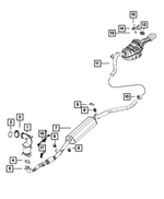68101424AA - Exhaust: Nut for Mopar Image