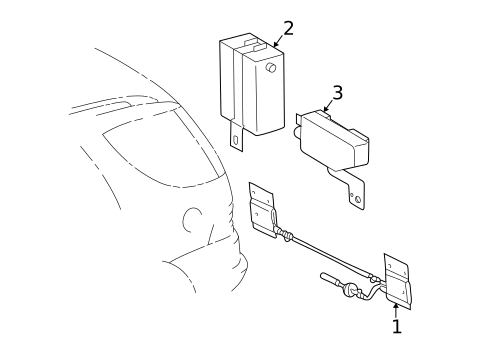 Antenna & Radio for 2002 Mercedes-Benz ML55 AMG #0