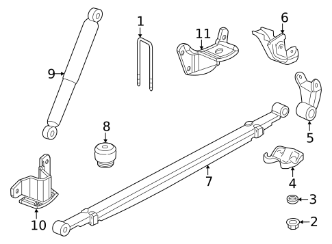 Rear Suspension for 2022 Chevrolet Silverado 3500 HD #0