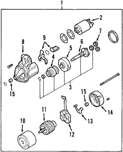 Starter for 2005 Mitsubishi Galant #0