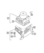 68644210AA - Electrical: Anti-lock Brake System Hydraulic Control Unit for Mopar Image