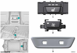 61315A956A1 - Vehicle Electrical System: Seat Heating Switch, Rear Left for BMW Image
