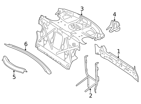 Rear Body for 2013 Mercedes-Benz CL600 #0