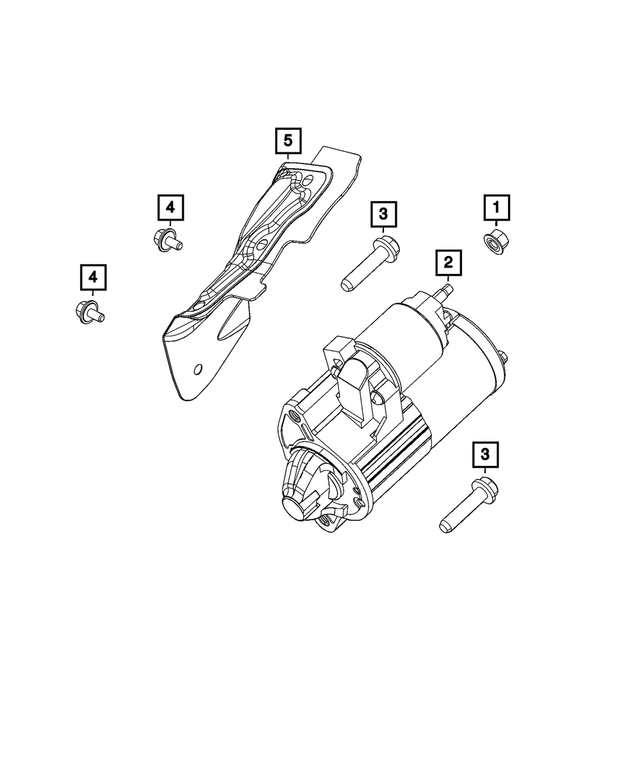« 68441792AA – Electrical : Moteur Demarreur pour Mopar Image »
