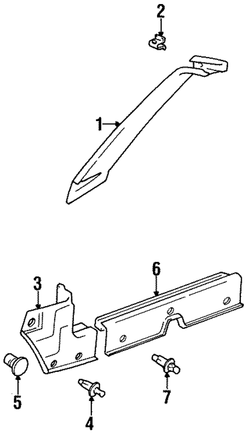 Interior Trim - Pillars for 1997 Suzuki X-90 #0