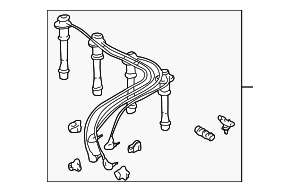 1903775010 - : Spark Plug Wire Set for Toyota Image