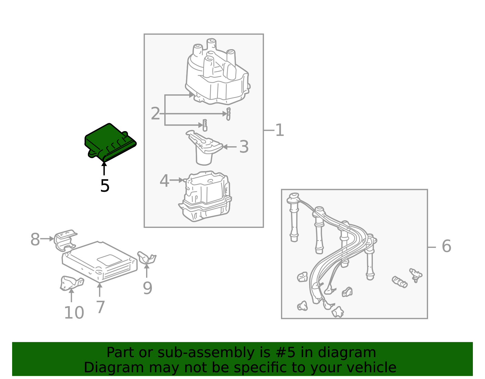 OEM 1991-1999 Toyota Ignition Control Module Part # 89621-26010