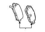 32022318 - : Disc Brake Pad Set for Saab: 9-5 Image