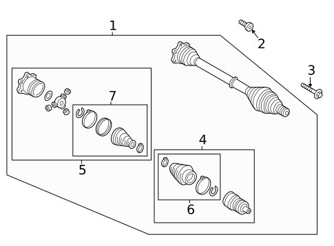 Drive Axles for 2021 Audi e-tron Quattro #0