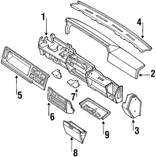 6826123C00 - : Center Cover for Nissan Image