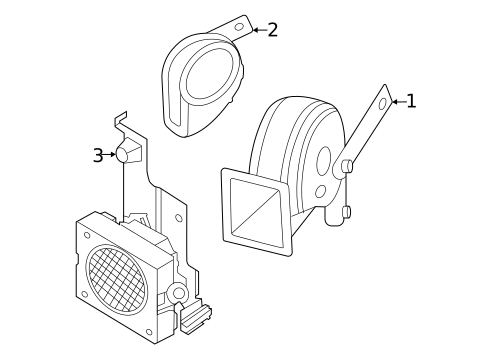 Horn for 2023 Nissan ARIYA #0