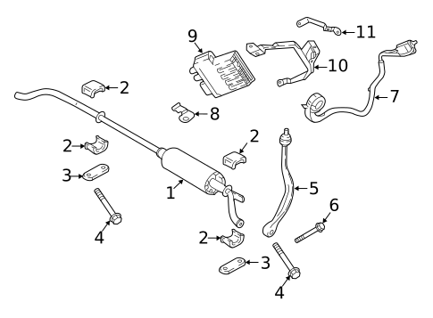 Stabilizer Bar & Components for 2021 Porsche Panamera #2