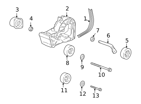 Belts & Pulleys for 1999 Porsche 911 #0
