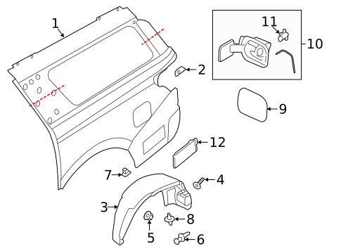 Quarter Panel & Components for 2018 Lincoln Navigator #0