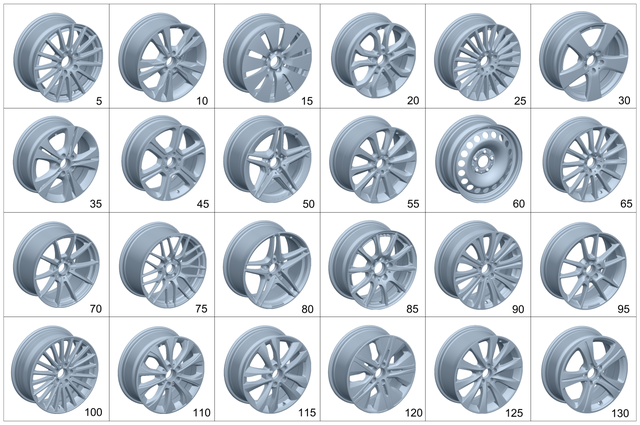 2054011200 - Wheels: Spoke Wheel for Mercedes-Benz Image