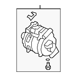 Autodayplus A/C Compressor For Honda Accord 2.4L 2014-2017 - 10SRE18C, 388105A2A01 Replacement