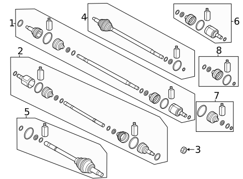 Drive Axles for 2022 Kia Niro EV #0