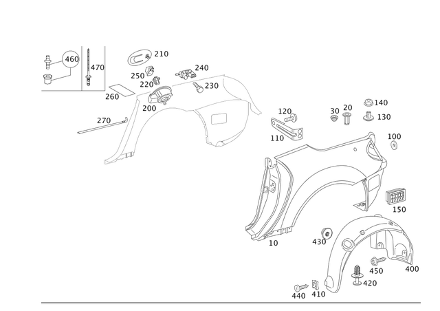 1109870039 - Side Panels: Stop Plug for Mercedes-Benz Image image