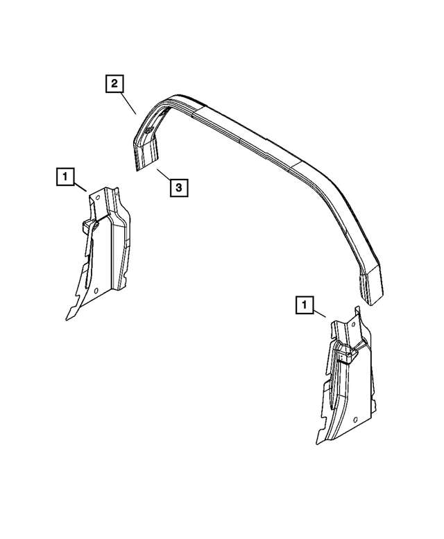 « 5067457AB – Body Sheet Metal Except Doors : Sport Barre pour Mopar Image »