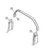 5067665AE - : Rear Quarter Window Weatherstrip, Left for Mopar Image