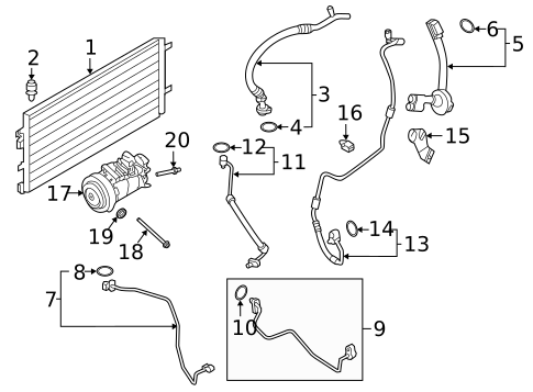 A/C Clutch & Compressor for 2021 Porsche Macan #0