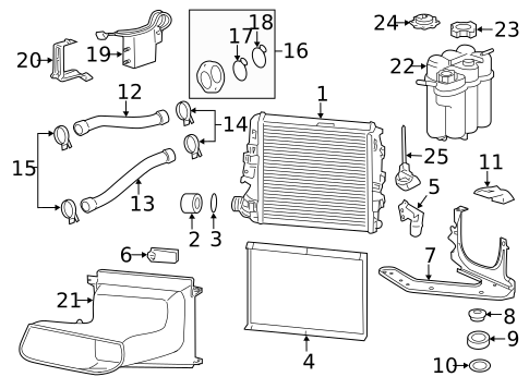 Radiator & Components for 2008 Porsche Cayman #0