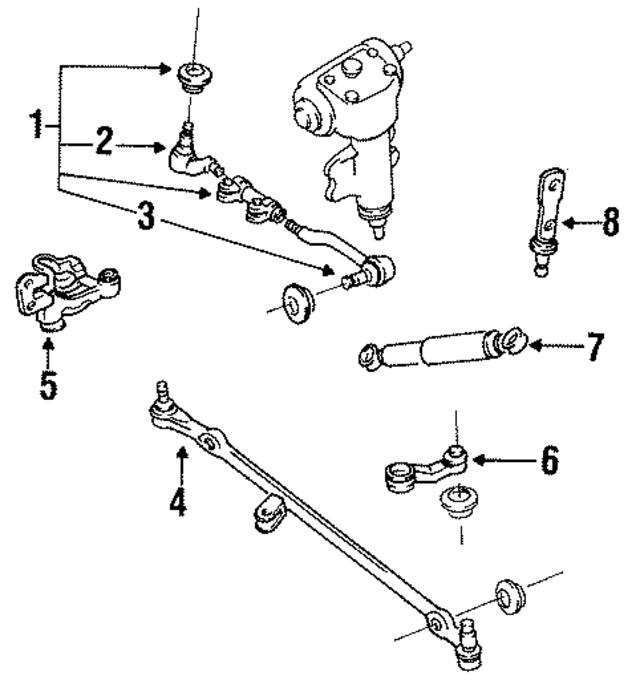 4852001G25 - : Inner Tie Rod for Nissan Image