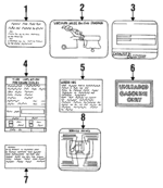 MD119204 - Body: Caution Label for Mitsubishi: 3000GT, Diamante, Van Image