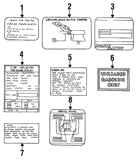 Labels for 1994 Mitsubishi 3000GT #0