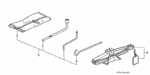 84602SD4670ZC - : Bag, Tool *NH1L* (Sunroof) (Black) for Acura Image