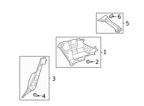 Interior Trim - Quarter Panels for 2009 Toyota Matrix #0