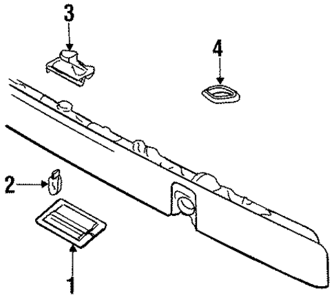 License Lamps for 1995 Volvo 850 #0