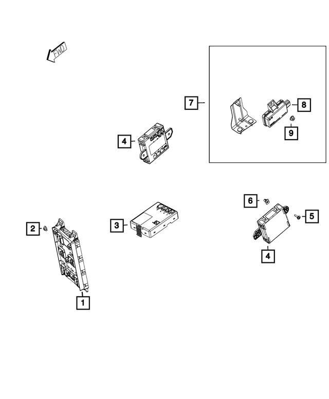 68223668AB - Electrical: Heated Seat Module for Mopar Image image