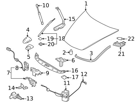 Hood & Components for 2011 Porsche Boxster #0
