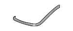 99751161101 - Body: Weatherstrip for Porsche: 911, Boxster, Cayman Image
